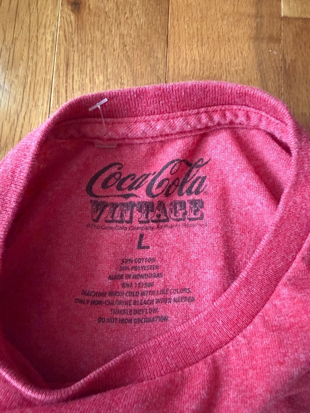 Coca Cola Red Tee with White Coke Logo - Picture 3 of 4